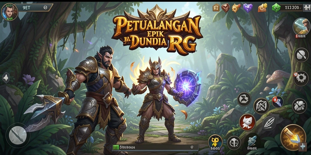 Tampilan gameplay RPG yang mendebarkan di 9ET.