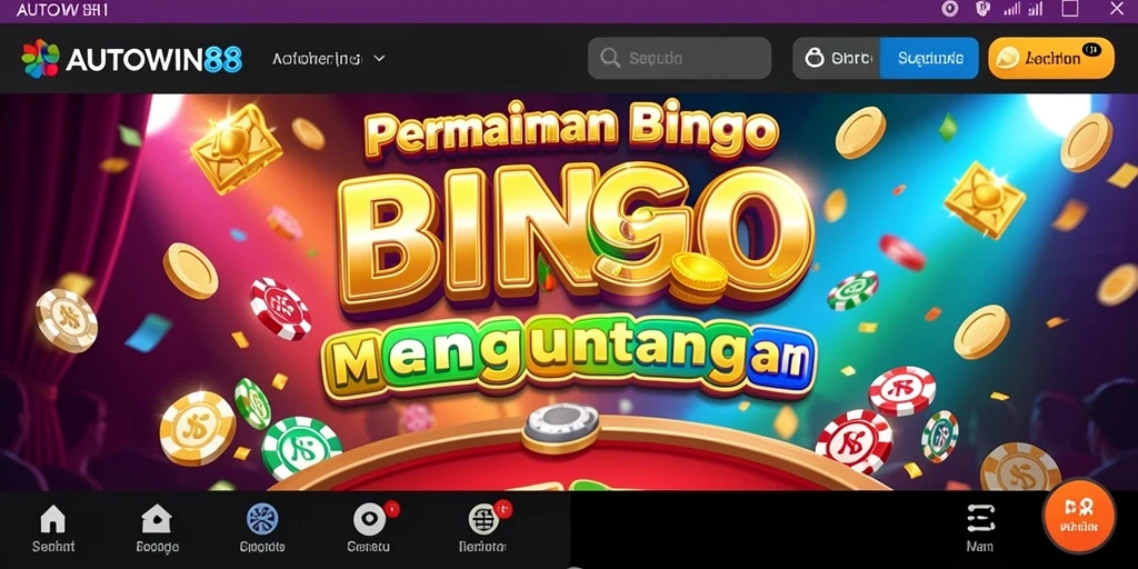 Screenshot utama AUTOWIN88 menampilkan gameplay Bingo yang seru dan interaktif.