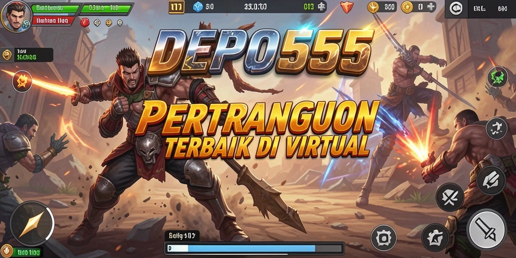 Menampilkan gameplay seru DEPO555 dengan aksi bertarung yang intens.