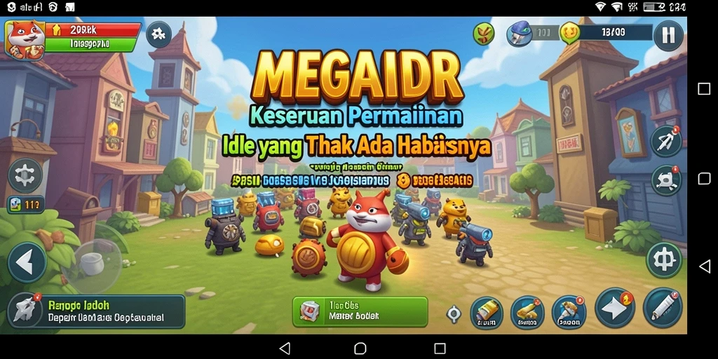 Tampilan gameplay Idle yang seru dan memikat di MEGAIDR.