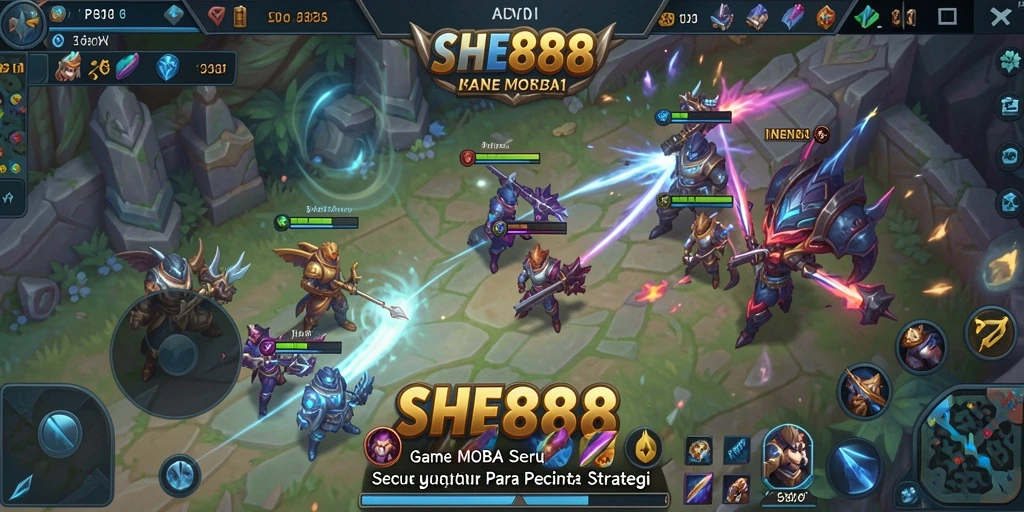 Tampilan gameplay seru dan strategi dalam SHE888.