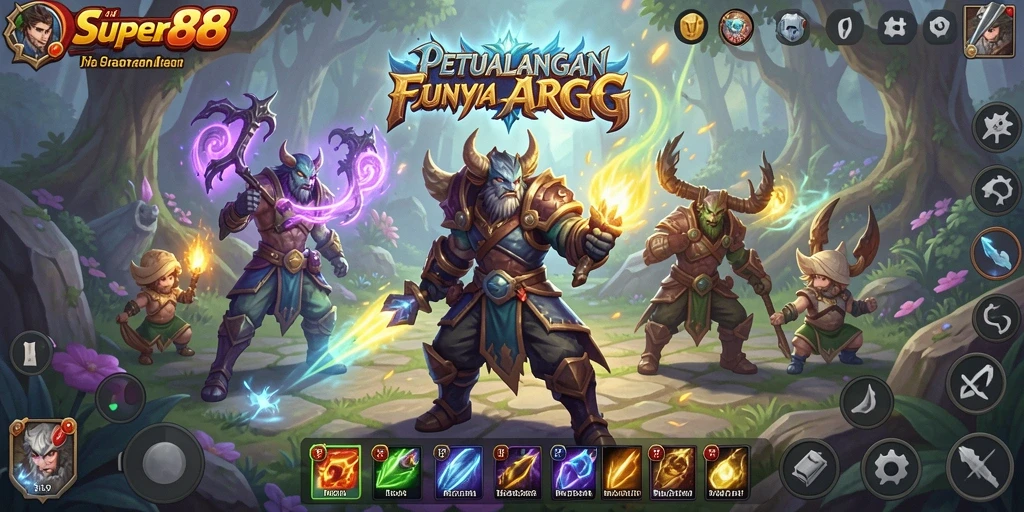 Tangkapan layar SUPER88 dengan aksi gameplay ARPG yang dinamis.