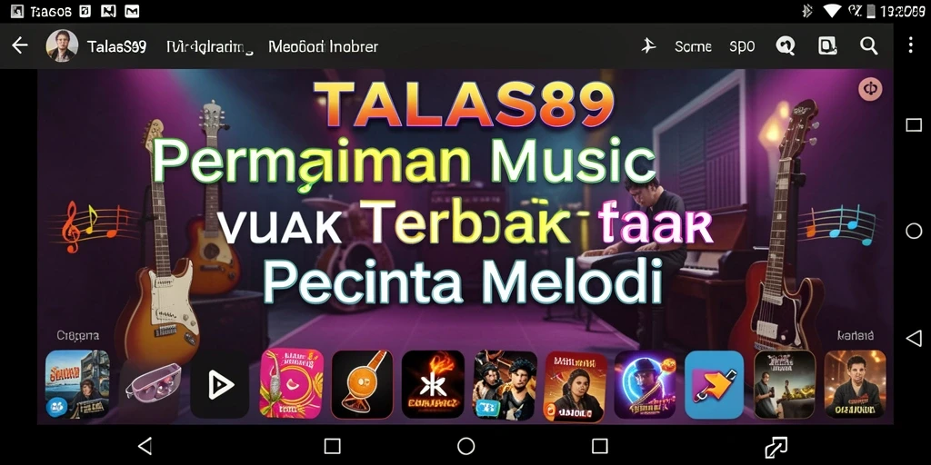 Tampilan gameplay TALAS89 yang seru dan interaktif dalam bermain musik.