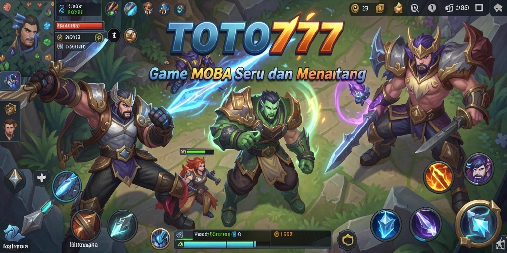 Screenshot gameplay menampilkan aksi seru dalam TOTO777 MOBA.