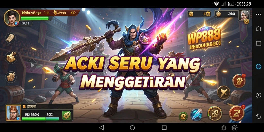 Tampilan gameplay WP888 dengan aksi mendebarkan dan grafis memukau.