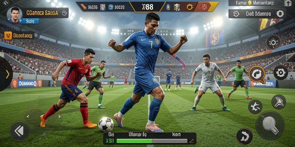 Tampilan gameplay seru dan interaktif dari X88.