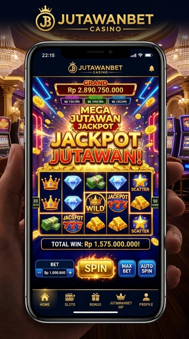 Tampilan awal aplikasi Jutawanbet yang menarik dan mudah dipahami.